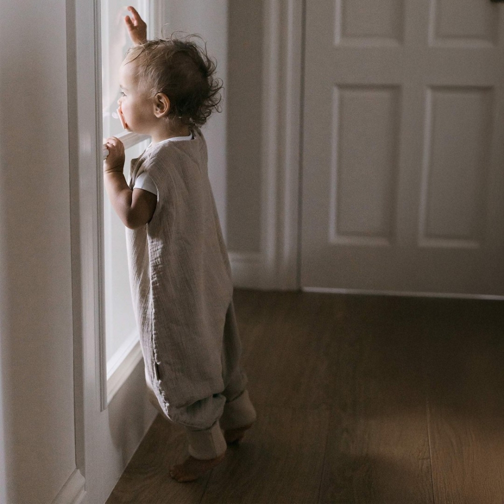 Miegmaišis su kojomis iš muslino, 2,5 TOG, „Malaga“, 1–2 m., smėlio spalvos